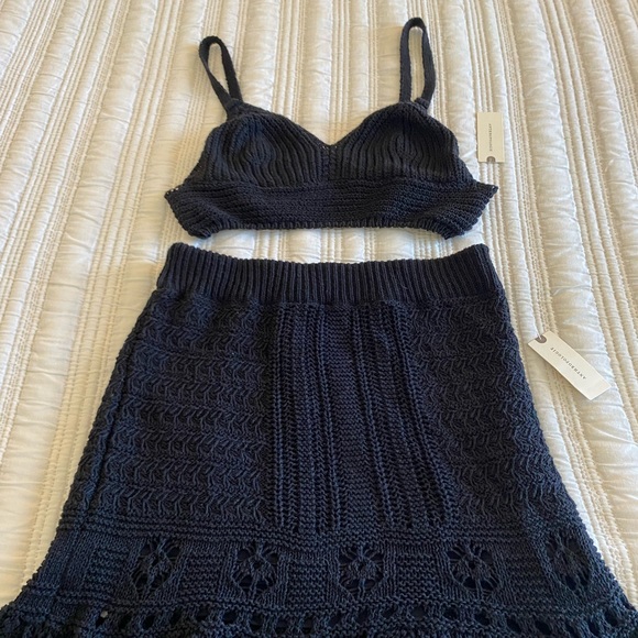 ANTHROPOLOGIE - Bra top and skirt two-piece set NWT - Picture 2 of 9